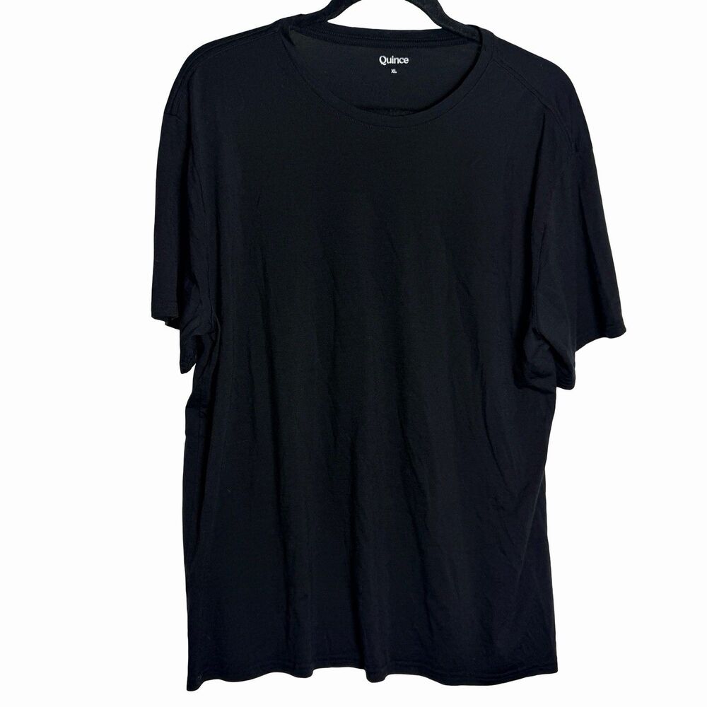 Quince Men 100% Merino Wool All-Season Base Layer XL Black Short Sleeve Tshirt